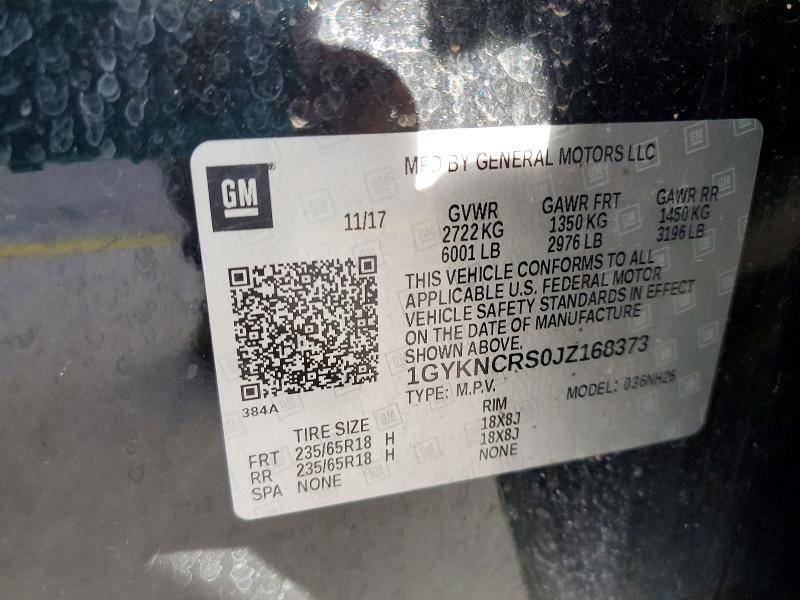 77336745 :رقم المزاد ، 1GYKNCRS0JZ168373 vin ، 2018 Cadillac Xt5 مزاد بيع