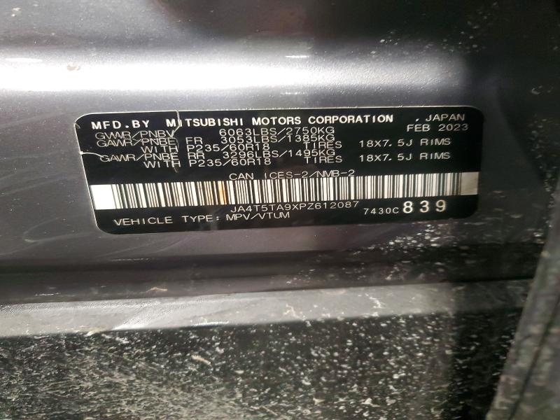 Продажа на аукционе авто 2023 Mitsubishi Outlander, vin: JA4T5TA9XPZ612087, номер лота: 76485165