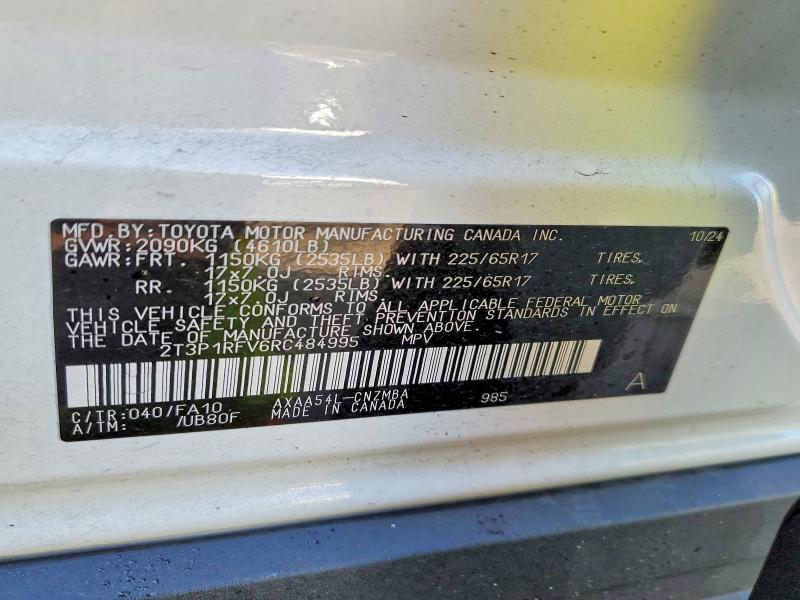 Продаж на аукціоні авто 2024 Toyota Rav4, vin: 2T3P1RFV6RC484995, номер лоту: 79368825