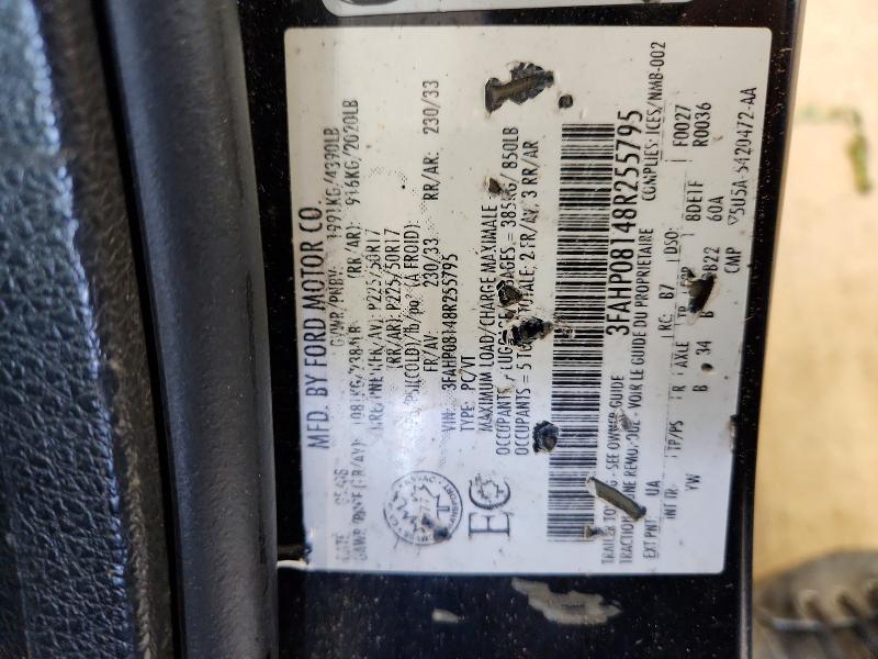 76044125 :رقم المزاد ، 3FAHP08148R255795 vin ، 2008 Ford Fusion مزاد بيع
