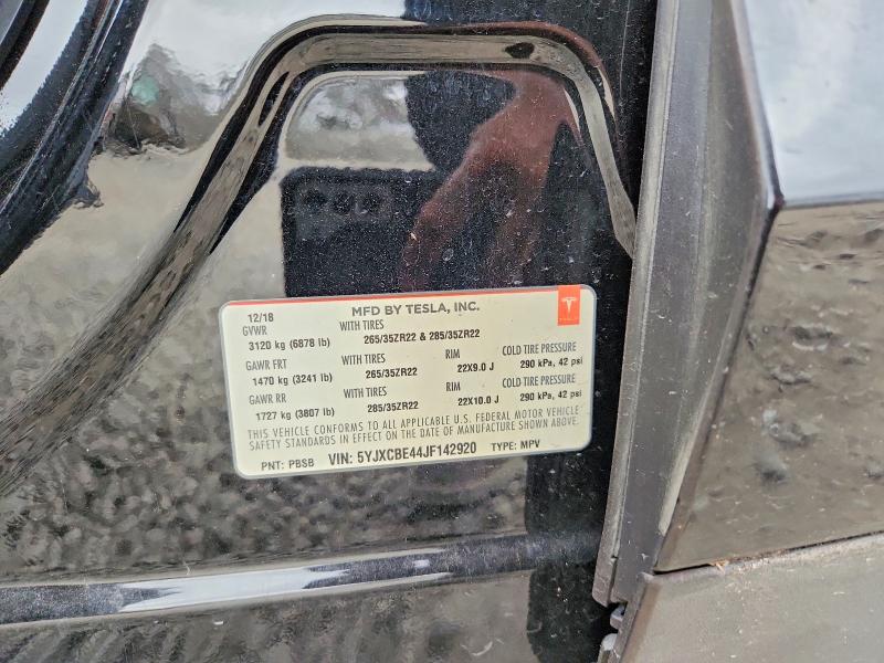 Продаж на аукціоні авто 2018 Tesla Model X, vin: 5YJXCBE44JF142920, номер лоту: 76669465