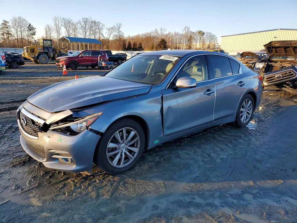 75569635 :رقم المزاد ، JN1BV7AR2FM410612 vin ، 2015 Infiniti Q50 مزاد بيع