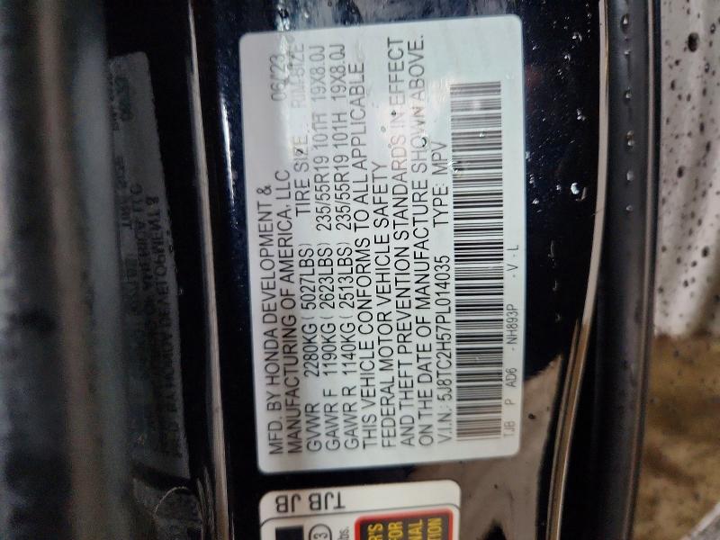 74132535 :رقم المزاد ، 5J8TC2H57PL014035 vin ، 2023 Acura Rdx مزاد بيع