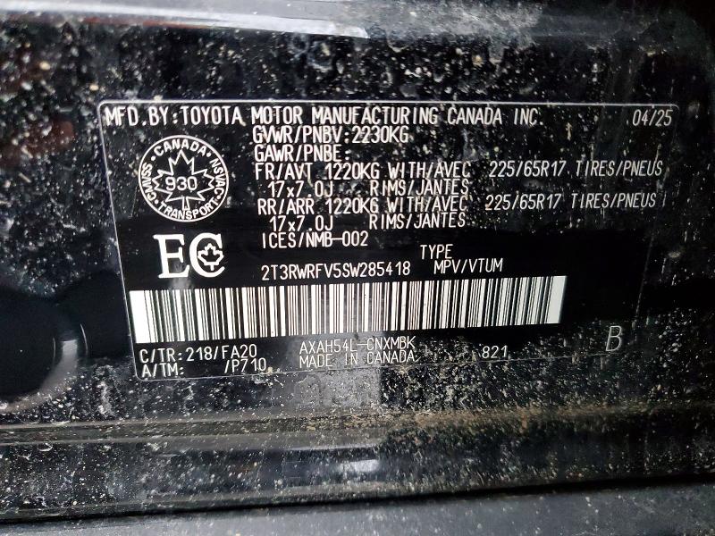 Aukcja sprzedaży 2025 Toyota Rav4 Hybrid Xle Awd, vin: 2T3RWRFV5SW285418, numer aukcji: 99218505