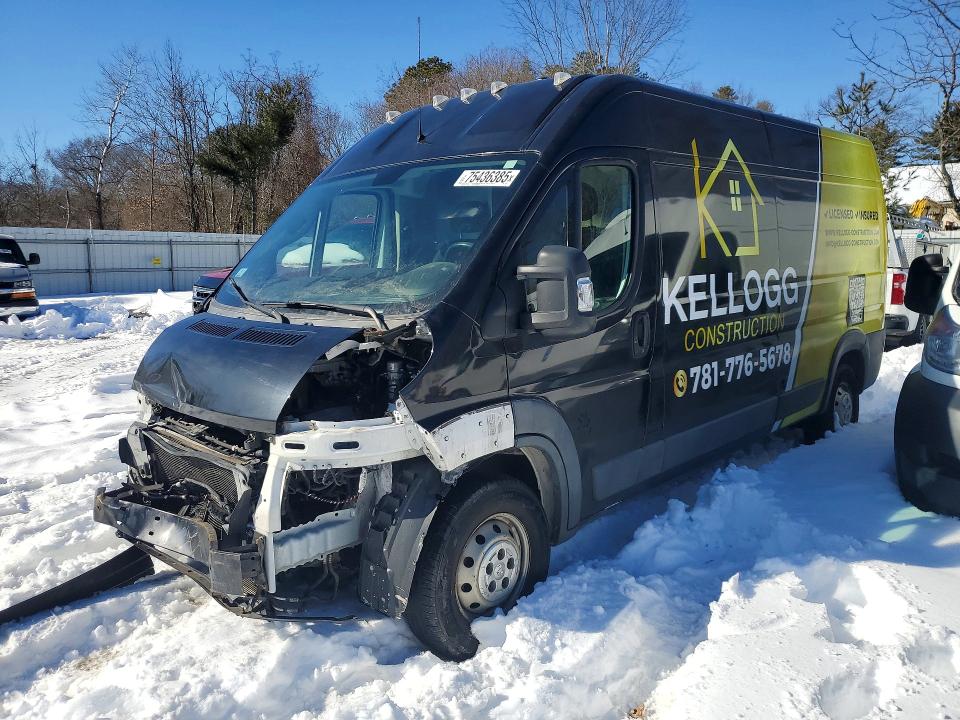 75436385 :رقم المزاد ، 3C6TRVDG8JE158965 vin ، 2018 Ram Promaster 2500 مزاد بيع