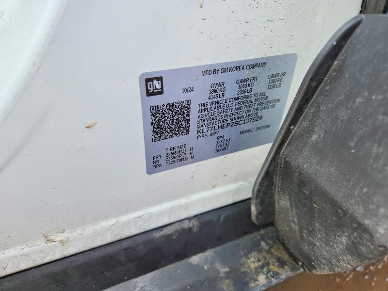 77915965 :رقم المزاد ، KL77LHEP2SC137529 vin ، 2025 Chevrolet Trax مزاد بيع