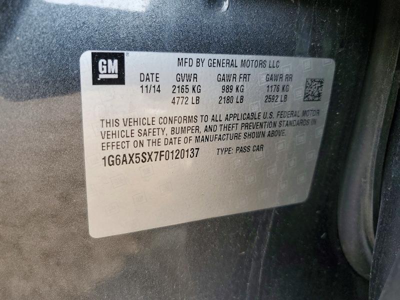 Продажа на аукционе авто 2015 Cadillac Cts, vin: 1G6AX5SX7F0120137, номер лота: 78043065