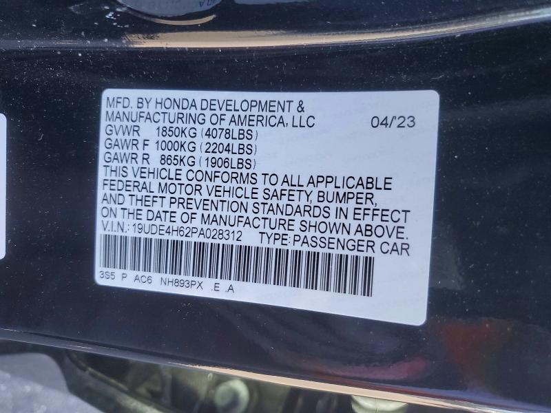Продажа на аукционе авто 2023 Acura Integra, vin: 19UDE4H62PA028312, номер лота: 78716635