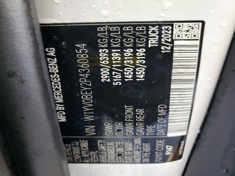 77091655 :رقم المزاد ، W1YV0BEY2P4360854 vin ، 2023 Mercedes-benz Metris مزاد بيع