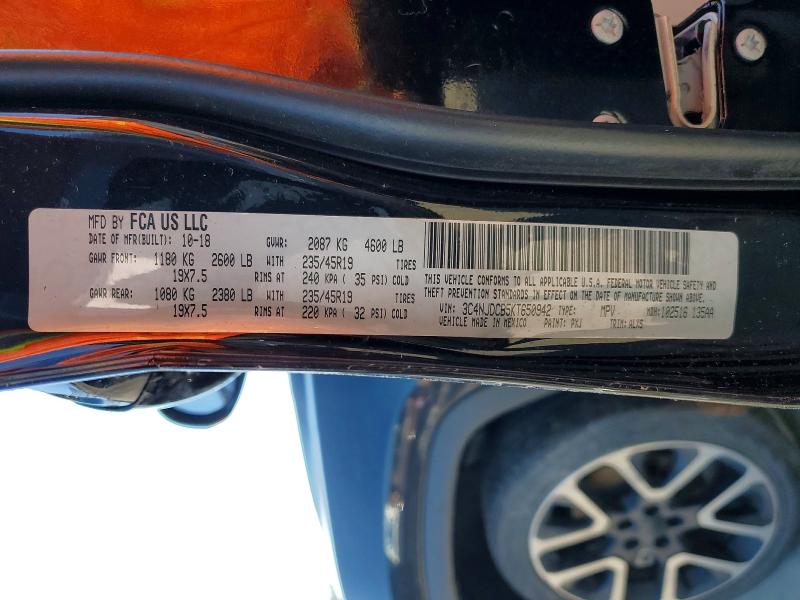 Продажа на аукционе авто 2019 Jeep Compass, vin: 3C4NJDCB5KT650942, номер лота: 78303525
