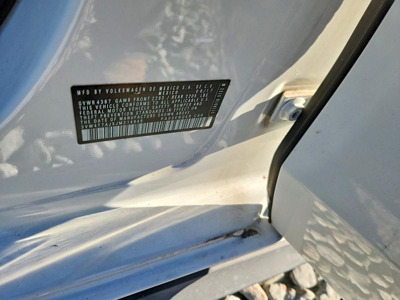 Продаж на аукціоні авто 2018 Volkswagen Jetta, vin: 3VW4T7AJXJM214949, номер лоту: 78599475