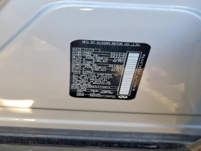 Aukcja sprzedaży 2020 Infiniti Qx50, vin: 3PCAJ5M37LF110813, numer aukcji: 76470125