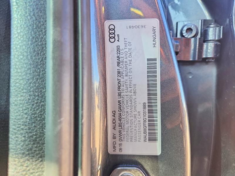 Продаж на аукціоні авто 2016 Audi A3, vin: WAUB8GFF8G1031889, номер лоту: 79219515