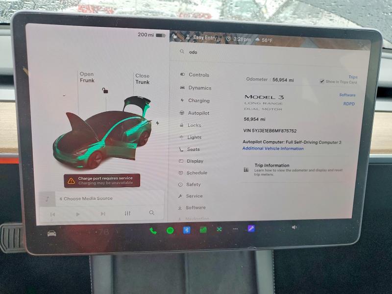 76546265 :رقم المزاد ، 5YJ3E1EB6MF875752 vin ، 2021 Tesla Model 3 مزاد بيع
