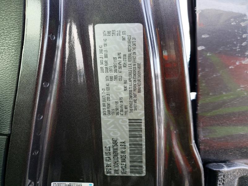 Aukcja sprzedaży 2021 Jeep Wrangler Unlimited, vin: 1C4HJXDN9MW764947, numer aukcji: 78314525