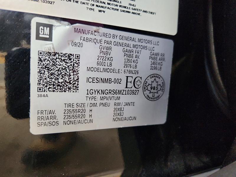 Продаж на аукціоні авто 2021 Cadillac Xt5, vin: 1GYKNGRS6MZ103927, номер лоту: 78033475