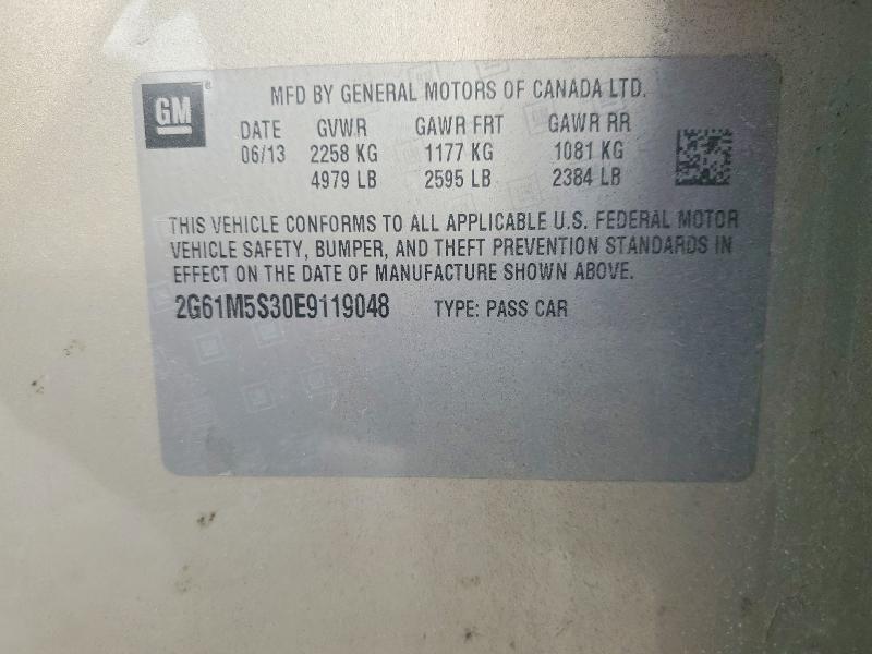 2014 Cadillac Xts მანქანა იყიდება აუქციონზე, vin: 2G61M5S30E9119048, აუქციონის ნომერი: 77002215