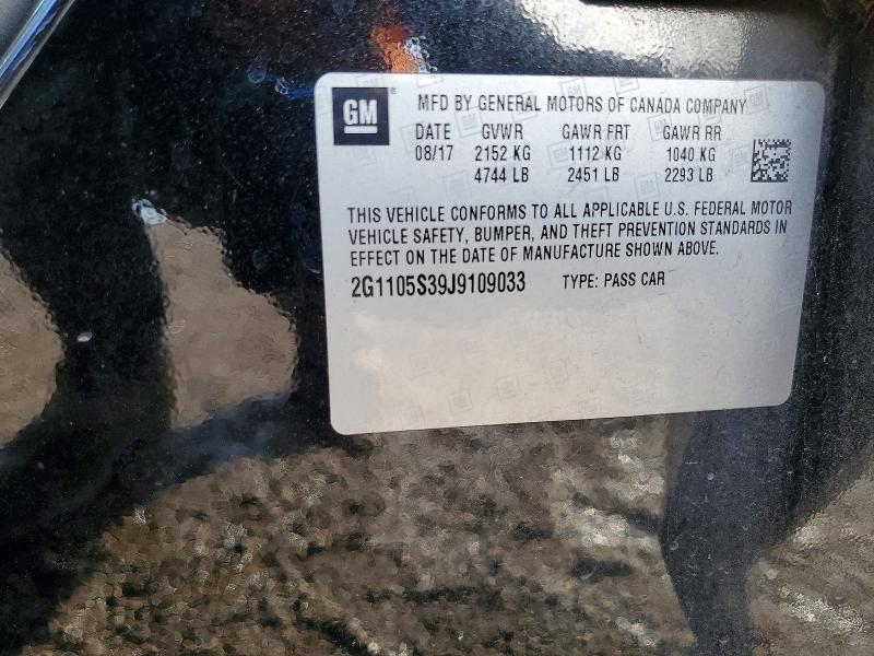 Продаж на аукціоні авто 2018 Chevrolet Impala, vin: 2G1105S39J9109033, номер лоту: 76487595
