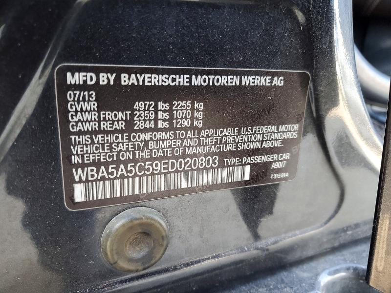 Aukcja sprzedaży 2014 Bmw 528, vin: WBA5A5C59ED020803, numer aukcji: 75412775