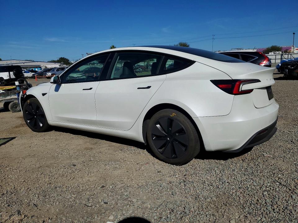 2025 Tesla Model 3 მანქანა იყიდება აუქციონზე, vin: 5YJ3E1EA4SF975496, აუქციონის ნომერი: 77244035