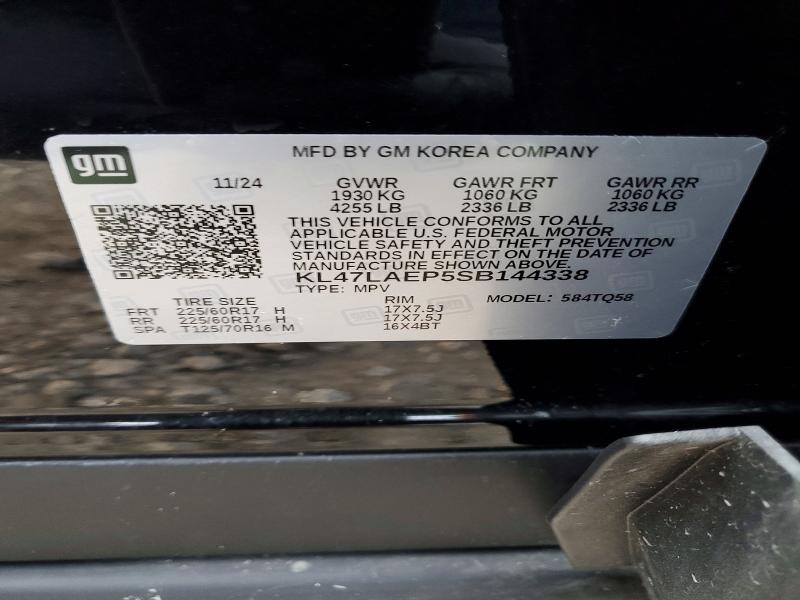 Aukcja sprzedaży 2025 Buick Envista, vin: KL47LAEP5SB144338, numer aukcji: 78813905