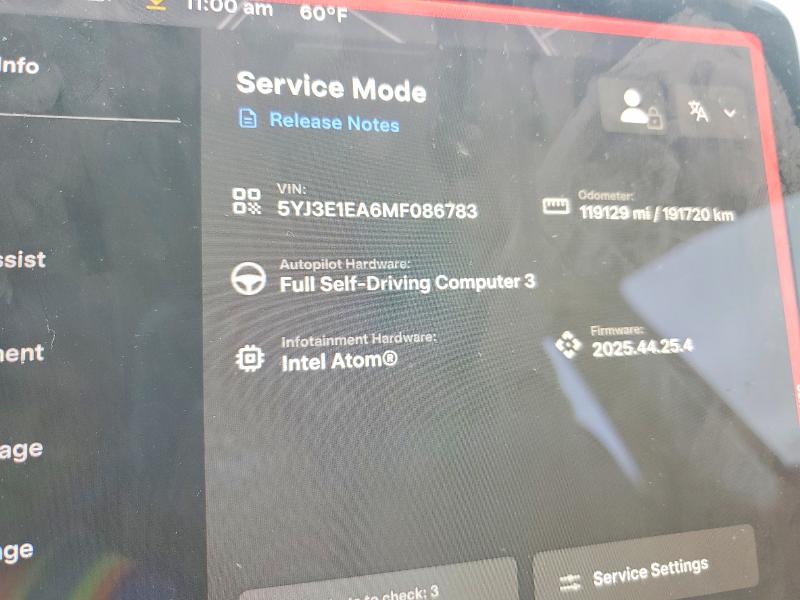 Продаж на аукціоні авто 2021 Tesla Model 3, vin: 5YJ3E1EA6MF086783, номер лоту: 78651775