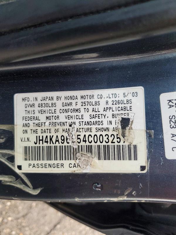 Продажа на аукционе авто 2004 Acura 3.5rl, vin: JH4KA96654C003257, номер лота: 77200955