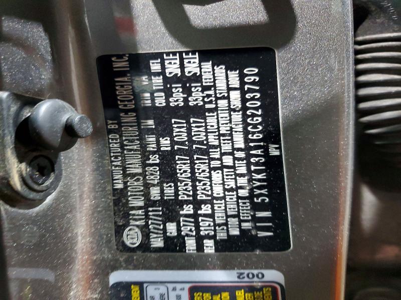 2012 Kia Sorento მანქანა იყიდება აუქციონზე, vin: 5XYKT3A16CG203790, აუქციონის ნომერი: 79357755