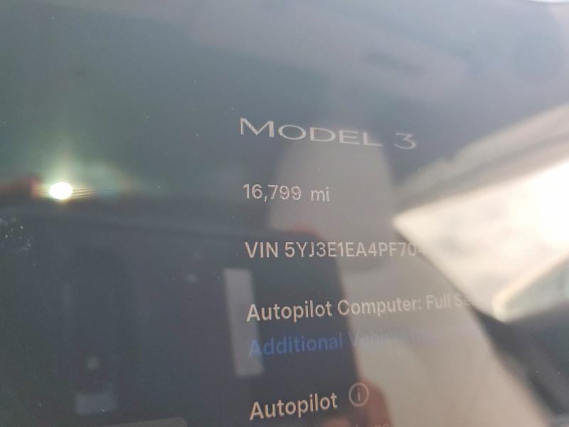 Продажа на аукционе авто 2023 Tesla Model 3, vin: 5YJ3E1EA4PF704137, номер лота: 76693795