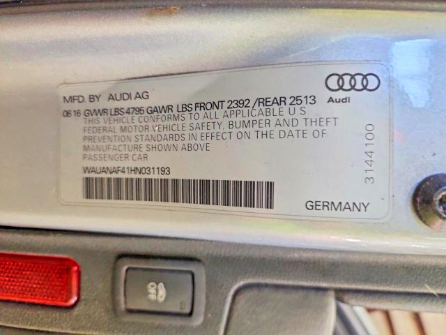Aukcja sprzedaży 2017 Audi A4, vin: WAUANAF41HN031193, numer aukcji: 79163955