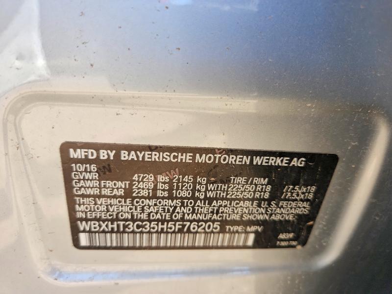 Aukcja sprzedaży 2017 Bmw X1, vin: WBXHT3C35H5F76205, numer aukcji: 75899925