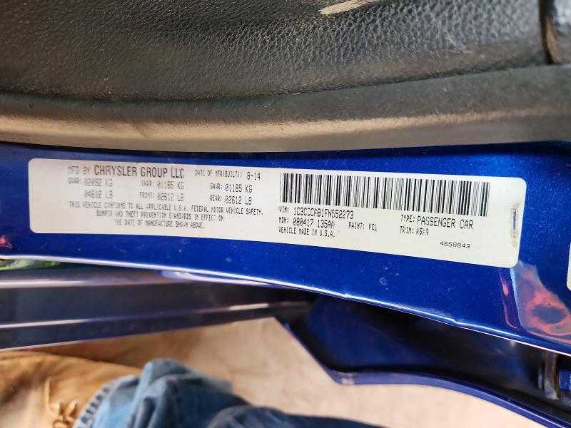 2015 Chrysler 200 მანქანა იყიდება აუქციონზე, vin: 1C3CCCAB1FN552273, აუქციონის ნომერი: 76611455