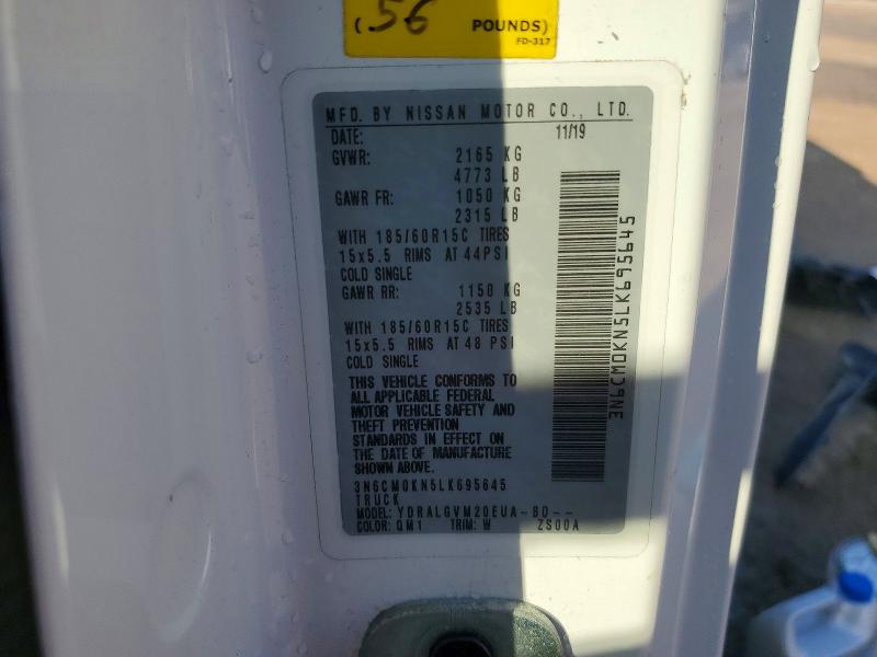 Продаж на аукціоні авто 2020 Nissan Nv200, vin: 3N6CM0KN5LK695645, номер лоту: 78172385