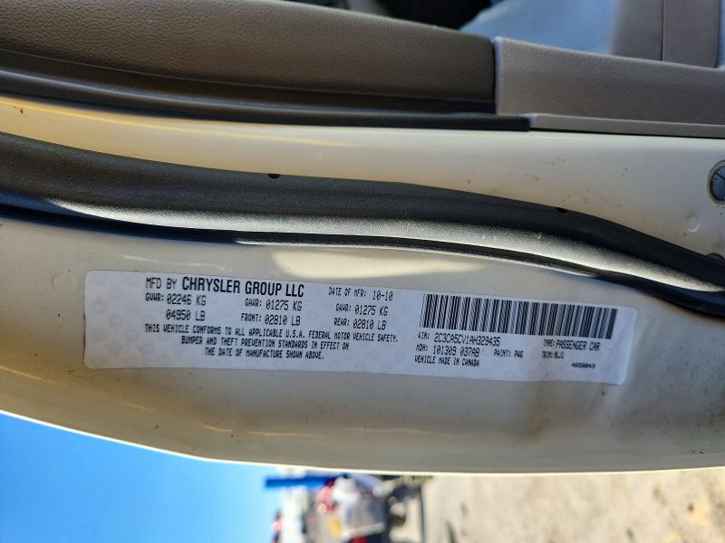 76987195 :رقم المزاد ، 2C3CA5CV1AH329435 vin ، 2010 Chrysler 300 مزاد بيع
