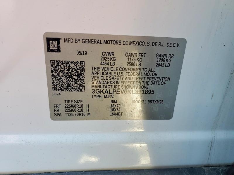 Продаж на аукціоні авто 2019 Gmc Terrain, vin: 3GKALPEV0KL391895, номер лоту: 77191255