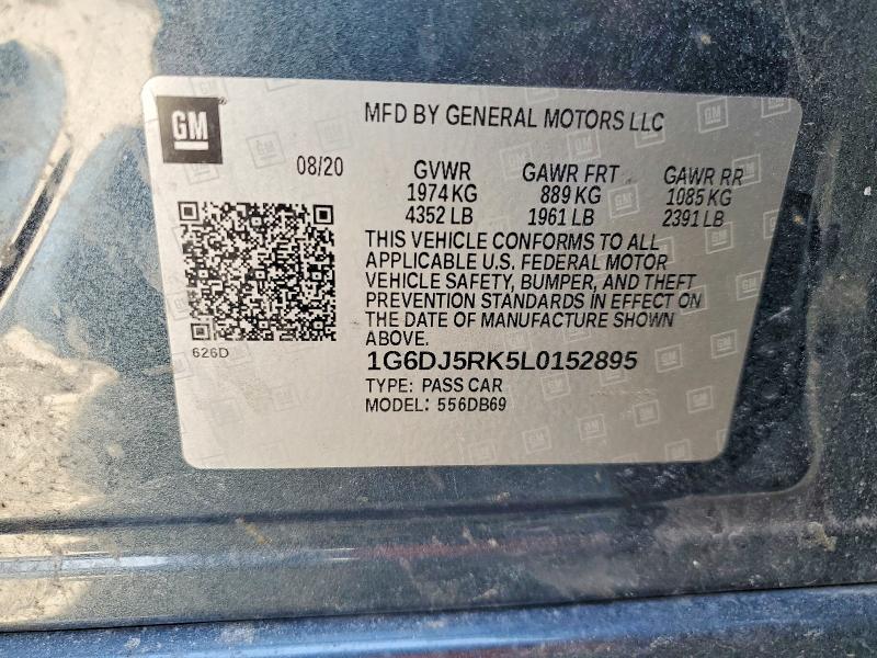 Продажа на аукционе авто 2020 Cadillac Ct4, vin: 1G6DJ5RK5L0152895, номер лота: 78972525