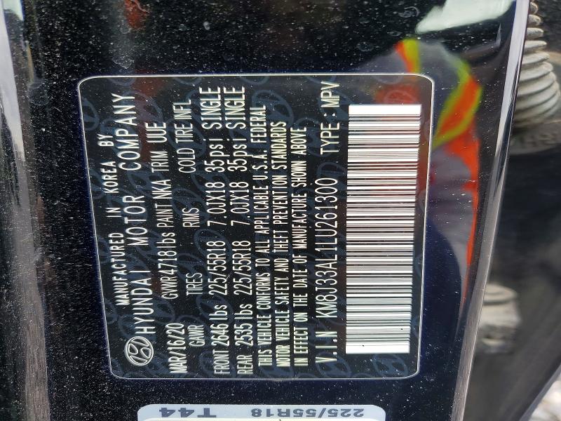 Продаж на аукціоні авто 2020 Hyundai Tucson, vin: KM8J33AL1LU261300, номер лоту: 78862095