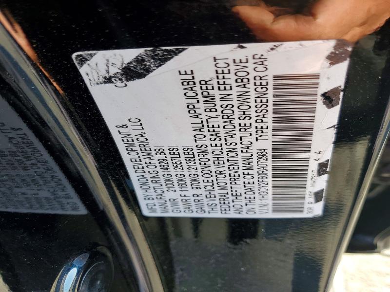 Aukcja sprzedaży 2024 Honda Accord, vin: 1HGCY2F60RA072984, numer aukcji: 77235845