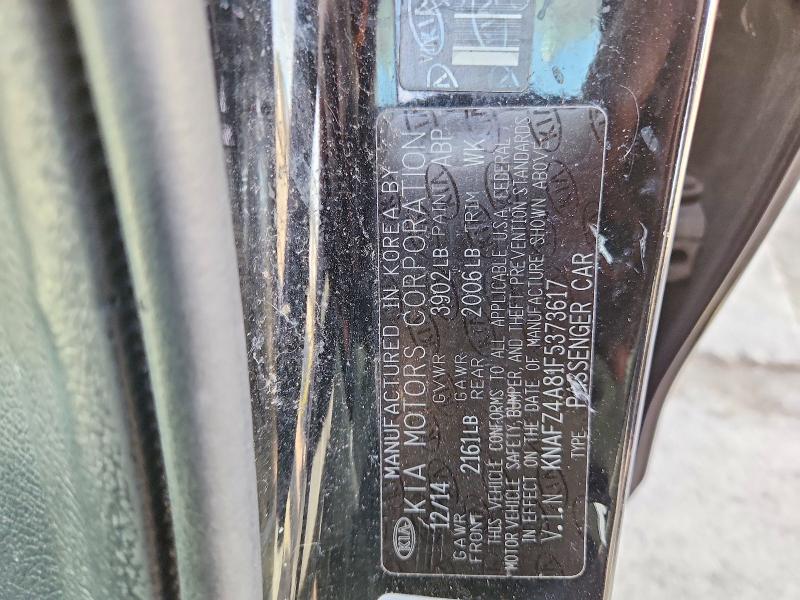 Aukcja sprzedaży 2015 Kia Forte, vin: KNAFZ4A81F5373617, numer aukcji: 45532216