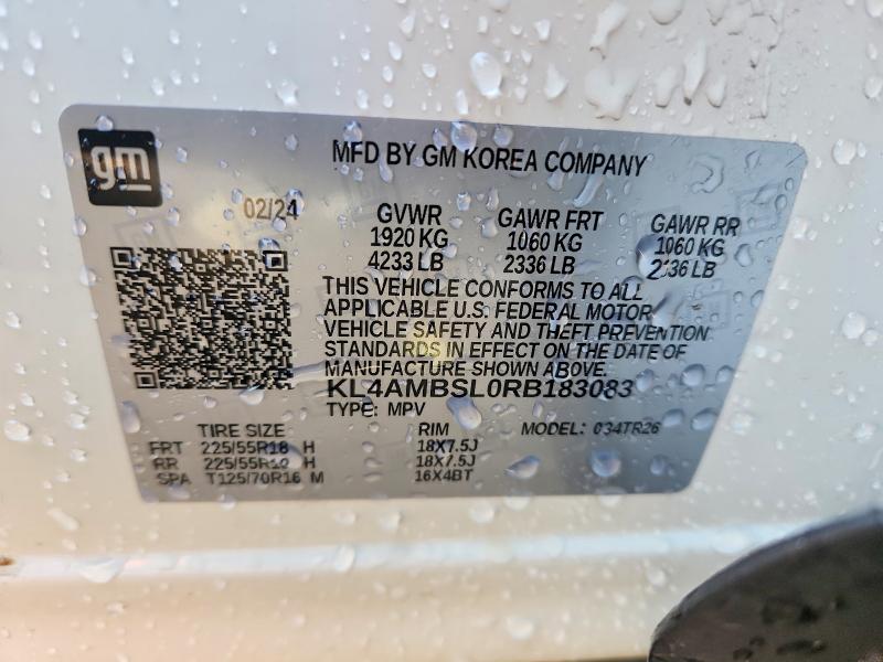 Aukcja sprzedaży 2024 Buick Encore Gx, vin: KL4AMBSL0RB183083, numer aukcji: 78666865