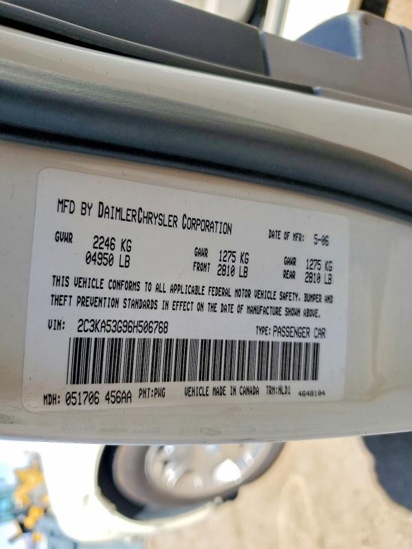 79029855 :رقم المزاد ، 2C3KA53G96H506768 vin ، 2006 Chrysler 300 مزاد بيع