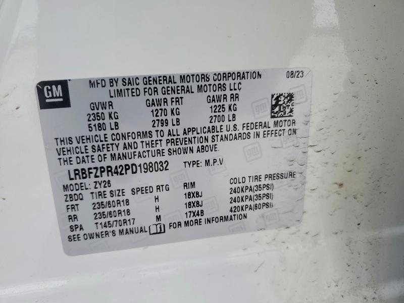 Продаж на аукціоні авто 2023 Buick Envision, vin: LRBFZPR42PD198032, номер лоту: 76511685