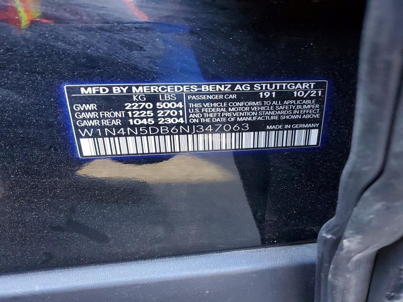 Продаж на аукціоні авто 2022 Mercedes-benz Gla, vin: W1N4N5DB6NJ347063, номер лоту: 75868035