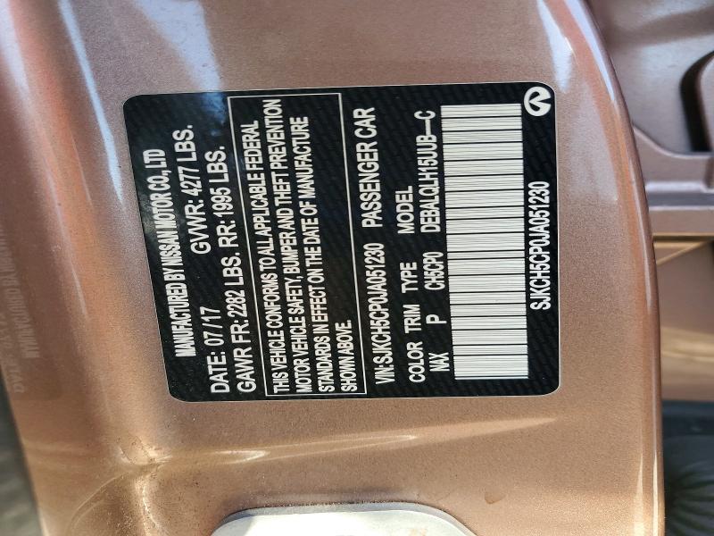 76936965 :رقم المزاد ، SJKCH5CP0JA051230 vin ، 2018 Infiniti Qx30 مزاد بيع