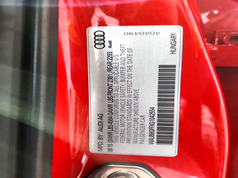 2016 Audi A3 მანქანა იყიდება აუქციონზე, vin: WAUB8GFFXG1042554, აუქციონის ნომერი: 75973175