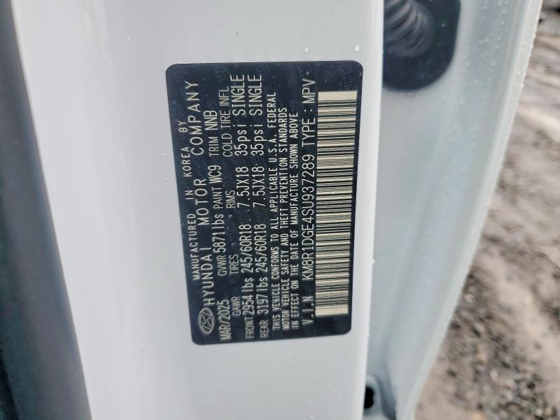 78260855 :رقم المزاد ، KM8R1DGE4SU937289 vin ، 2025 Hyundai Palisade مزاد بيع