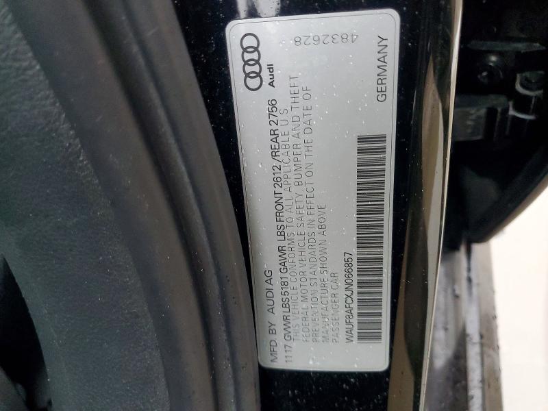 78263945 :رقم المزاد ، WAUF8AFCXJN066857 vin ، 2018 Audi A6 مزاد بيع