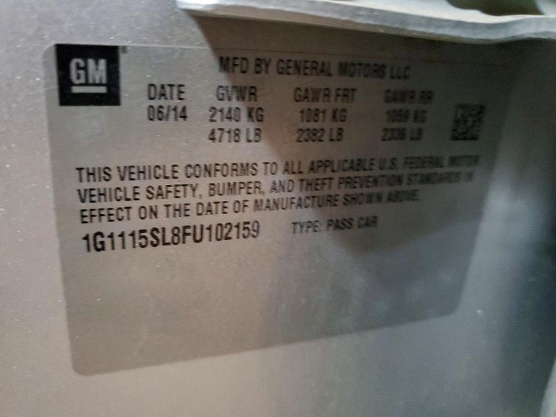Aukcja sprzedaży 2015 Chevrolet Impala, vin: 1G1115SL8FU102159, numer aukcji: 75808135