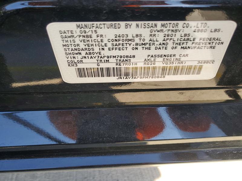 Продаж на аукціоні авто 2015 Infiniti Q50 Hybrid, vin: JN1AV7AP9FM790848, номер лоту: 77184595