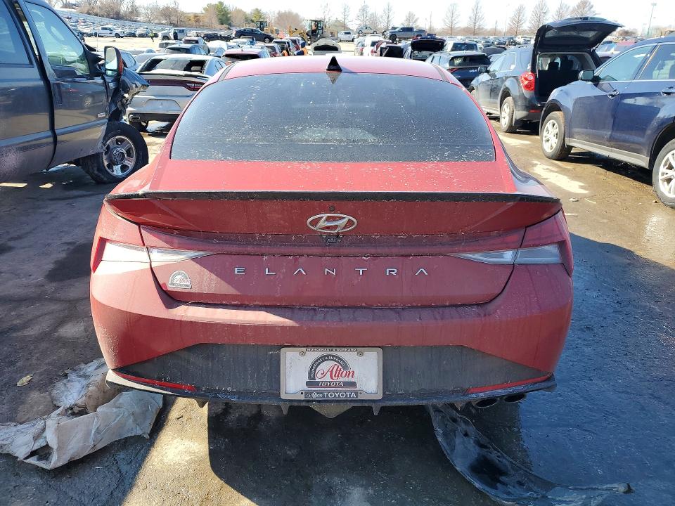 76348795 :رقم المزاد ، KMHLR4AF8PU512634 vin ، 2023 Hyundai Elantra مزاد بيع